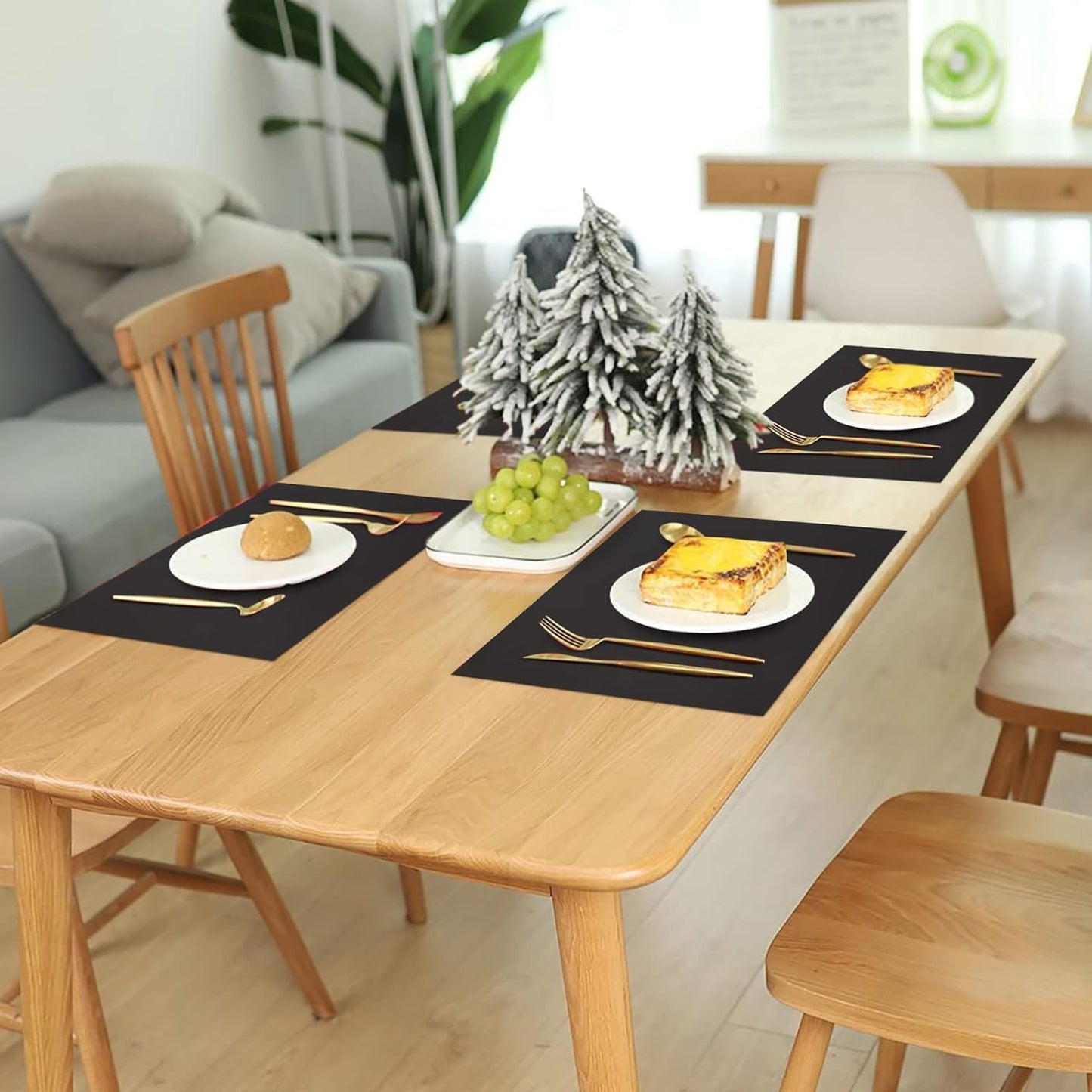 Large Silicone Heat Resistant Mat, 78.7” x 15.7” Nonslip Silicone Placemat for Countertop Protector, Nonstick Waterproof Table Desk Saver Pad for Kitchen & Dining,Black