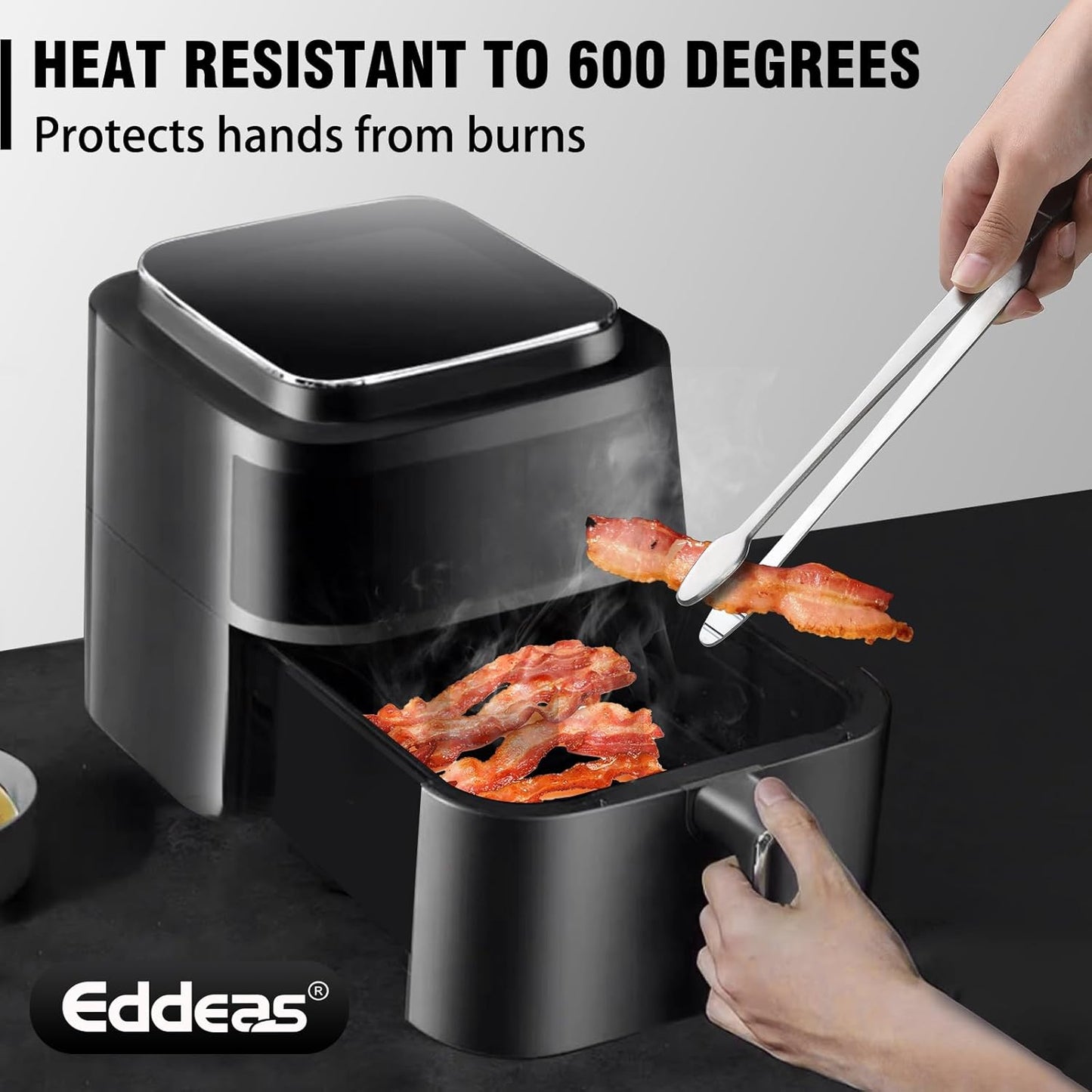 Kitchen Tweezers Tongs, Cooking Tweezers Stainless Steel - 3 Size 12'' 10'' & 8 inch Ideal for Meat, pasta, plating and pinching delicate small pieces of food, Set of 3