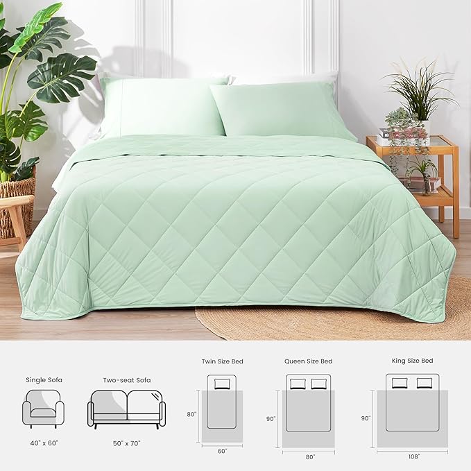Cozy Bliss Cooling Blanket for Hot Sleepers, Q-Max 0.4 Cooling Comfort Queen Size, Cold Blankets for Night Sweats Sleeping, Ultra-Cool Lightweight Breathable Summer Blanket for Bed
