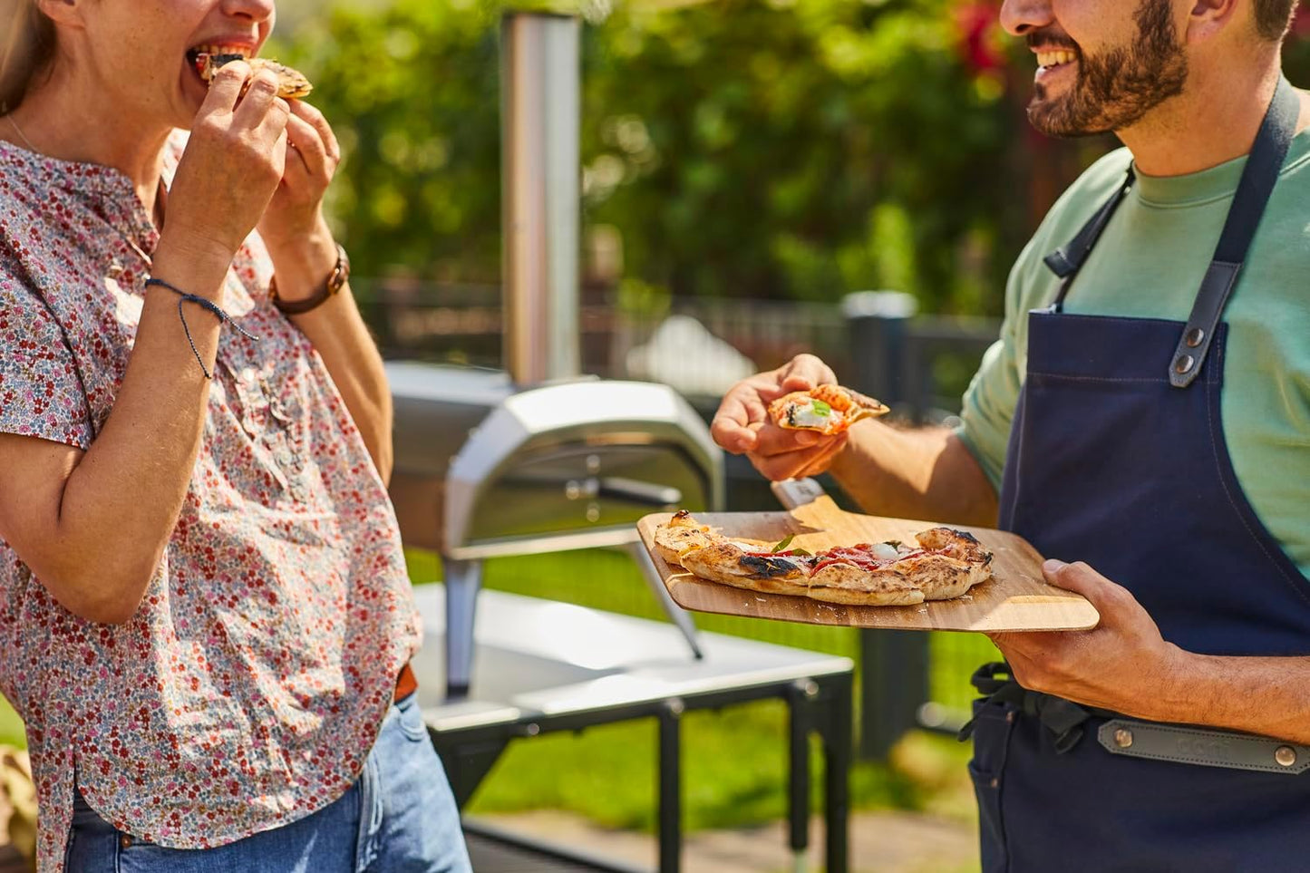 Ooni 12” Bamboo Wood Pizza Peel –12 Inch Pizza Spatula Paddle, Wooden Pizza Cutting Board, Pizza Oven Accessories