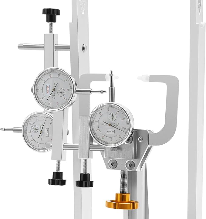 Bicycle Wheel Truing Stand, Professional Bike Repair Truing Bearing Stand with 3 Gauges Removable Bicycle Wheel Maintenance Tool Kit for 10" - 29" Wheels Rim Truing MTB Road