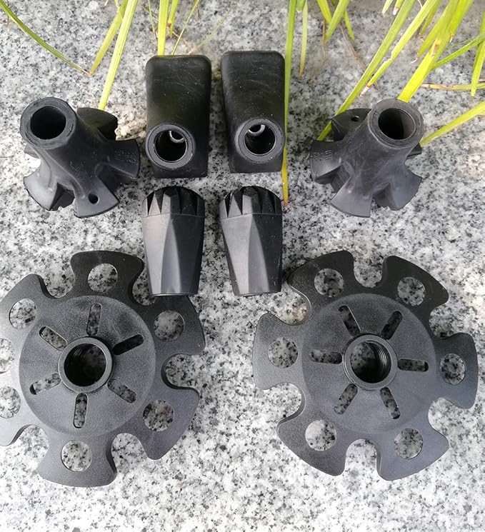 Replacement Rubber Tips Set for Trekking Pole Walking Hiking Sticks Tips Protectors