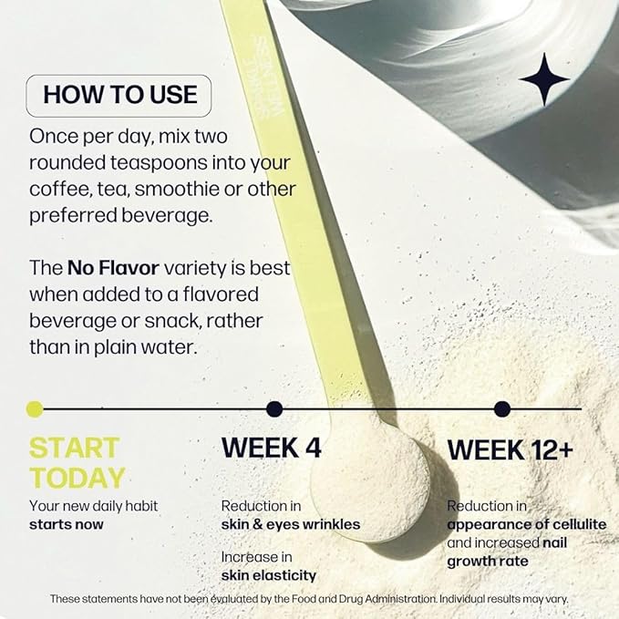 Sparkle Wellness Skin Boost Plus (No Flavor) [30-Serves] | Collagen Powder Supplement with VERISOL Bioactive Hydrolyzed Collagen Peptides, Vitamin C & Hyaluronic Acid to Improve Skin Elasticity