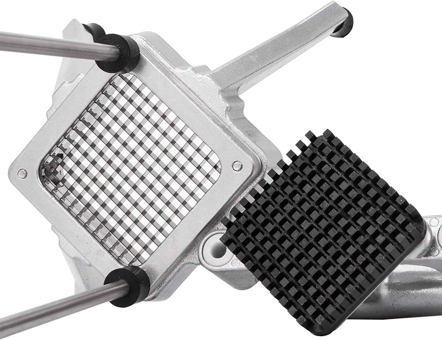 Commercial Vegetable Fruit Chopper W/6-Wedge Slicer&1/4″&3/8″&1/2" Blade Professional Food Dicer French Fry Cutter Onion Slicer Stainless Steel For Tomato Peppers Potato Mushroom