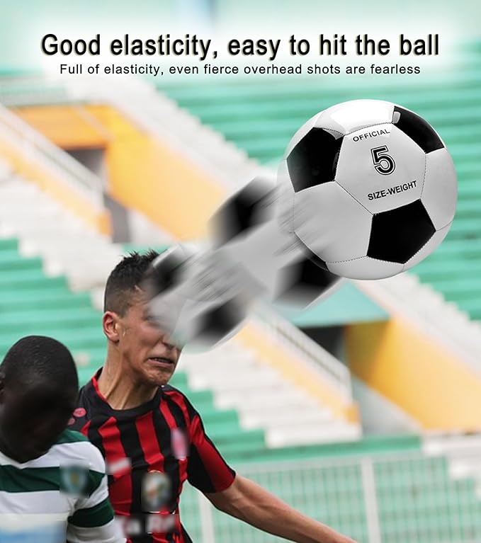 Soccer Balls Size 3 4 5 for Boys Girls Adults Training Soccer Ball for Lawn Indoor Outdoor Sports Red Blue Green Black White