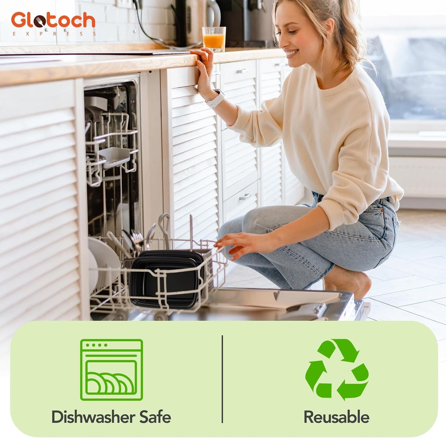 Meal Prep Containers 28oz, 50 Pack (100-Piece) Reusable Food Storage Containers with Lids Microwave, Freezer, Dishwasher Safe - Leakproof & BPA Free Durable Plastic Bento Box for Adult