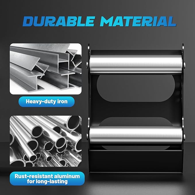 Motorcycle Wheel Cleaning Stand Universal Wheel Roller Stand for Tire Cleaning & Chain Lubrication Heavy Duty Paddock Stand for Street Bike (Motorcycle < 700 LB & Tire Width <260 mm) Black