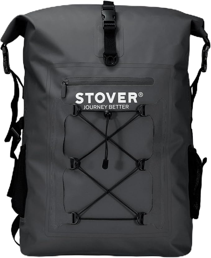STOVER 5/10/25/30/40/55L Waterproof Backpack- Floating Dry Bag for Kayaking, Travel, Beach, Hiking, & Camping, Men/Women