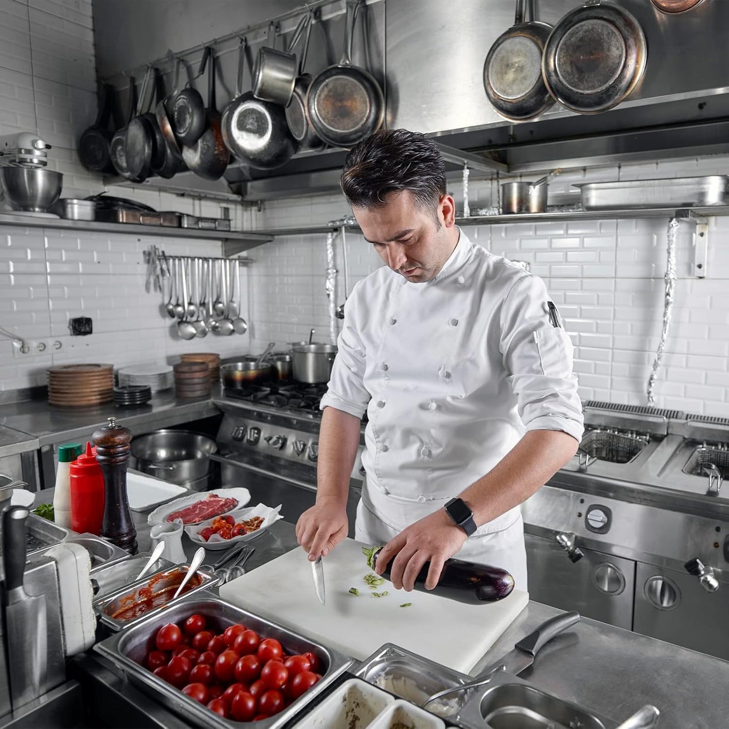 Profeeshaw NSF Stainless Steel Shelf 14” x 60”, 400 lb Commercial Shelves Wall Mounted Metal Shelving with Backsplash and 2 Brackets for Restaurant, Bar, Utility Room, Kitchen and Garage