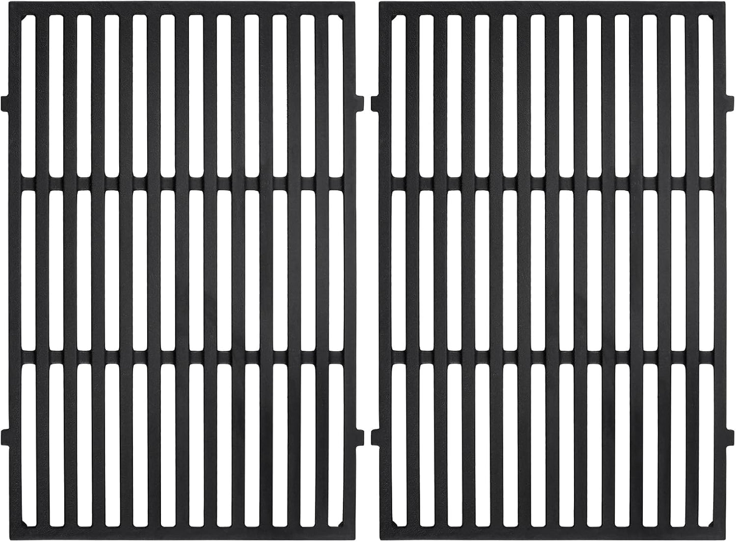 17.5 inch Grill Grate Replacement Parts 7638 for Weber Spirit I II E310 320 330, S310 320 330, Spirit 700, Cast Iron Grill Grates 7639, 7525, 7526, 7527 for Weber Spirit 300, 2 Pieces
