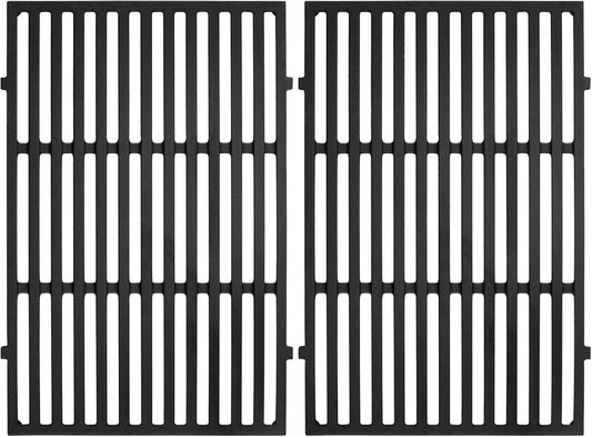 17.5 inch Grill Grate Replacement Parts 7638 for Weber Spirit I II E310 320 330, S310 320 330, Spirit 700, Cast Iron Grill Grates 7639, 7525, 7526, 7527 for Weber Spirit 300, 2 Pieces