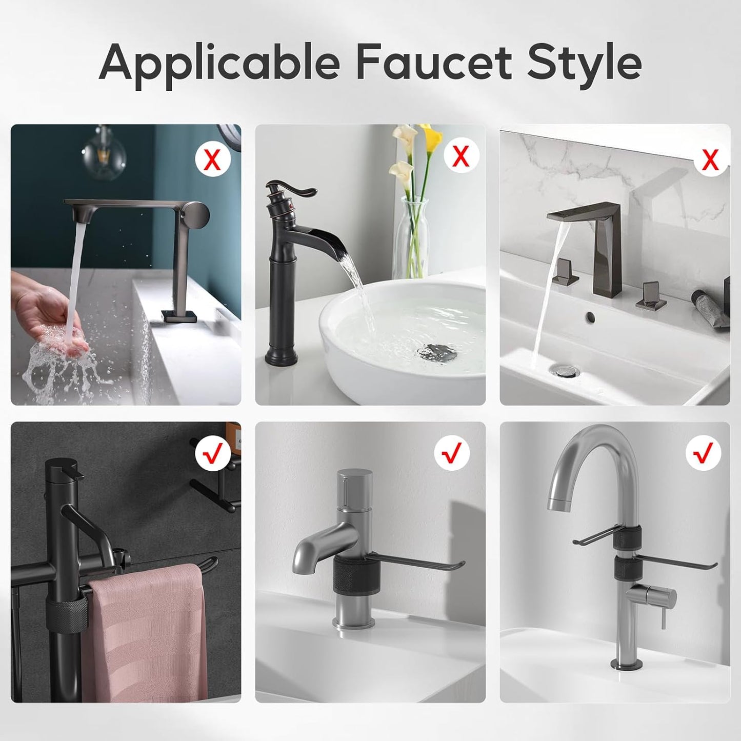 Stylish and Functional Dish Towel Holder - Keep Your Kitchen Rags and Dishcloths Neat and Within Reach with This Sink Dish Cloth Holder and Storage Rack! (2, Black)