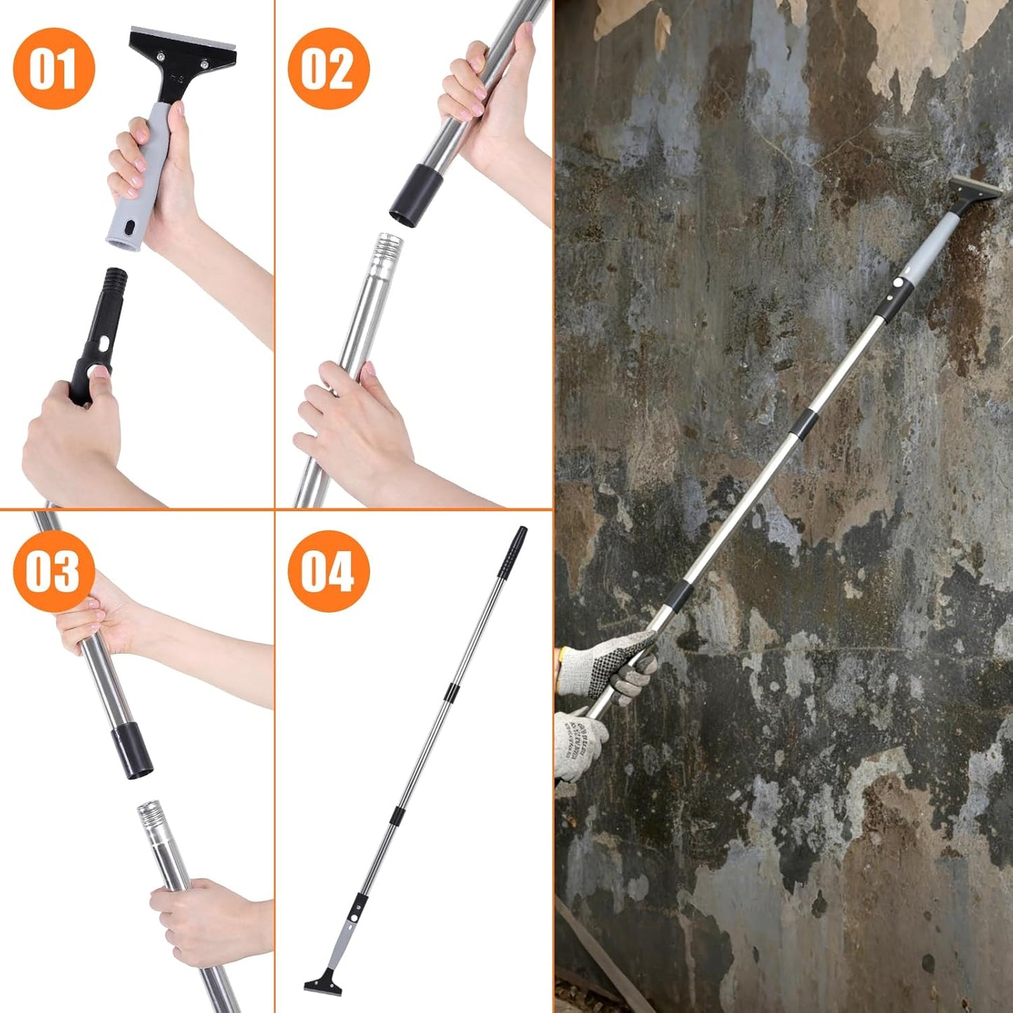 Tallew 12 Pcs Plastic Scraper Tool Razor Blade Plastic Pick Putty Knife Non Scratch Tool Set for Window Floor Label Removal Stickers Paint Cleaning Tile Floors Walls Labels Oil Stains(Bright Color)