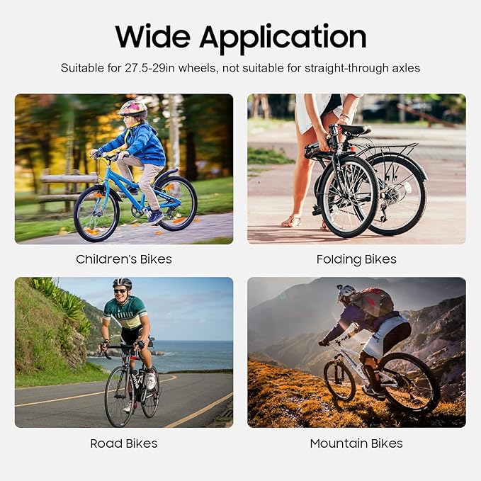 Bicycle Wheel Truing Stand, Bike Repair Truing Bearing Stand with 360° Swivel Dual Adjustment & Thickened Base, Professional Bicycle Wheel Repair Steel Bearing Bracket Rim for Wheels up to 3.5"-5.9"