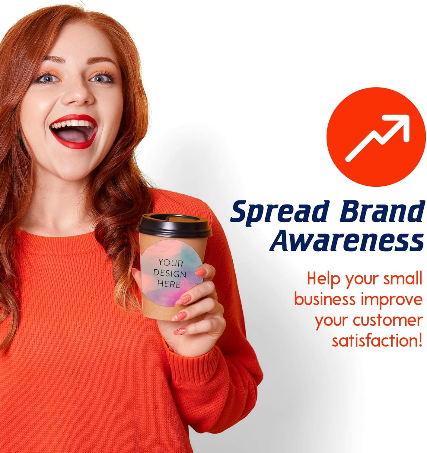 100 Custom Vinyl Stickers - Upload Your own Image, Text, Design, Logo - Personalized Logo Labels for Handmade, Packaging, Bottle, Jars, Candle, Brand Stickers (Rose, 5x5)