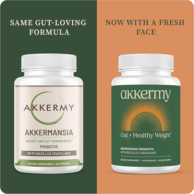 Akkermansia Probiotic for Appetite & Craving Control | Increases GLP-1 & Boosts Healthy Weight | 120 Day Supply | Made in USA | Bacillus Coagulans, B2, D3 & Chromium |SIBO Friendly, Vegan, Gluten Free