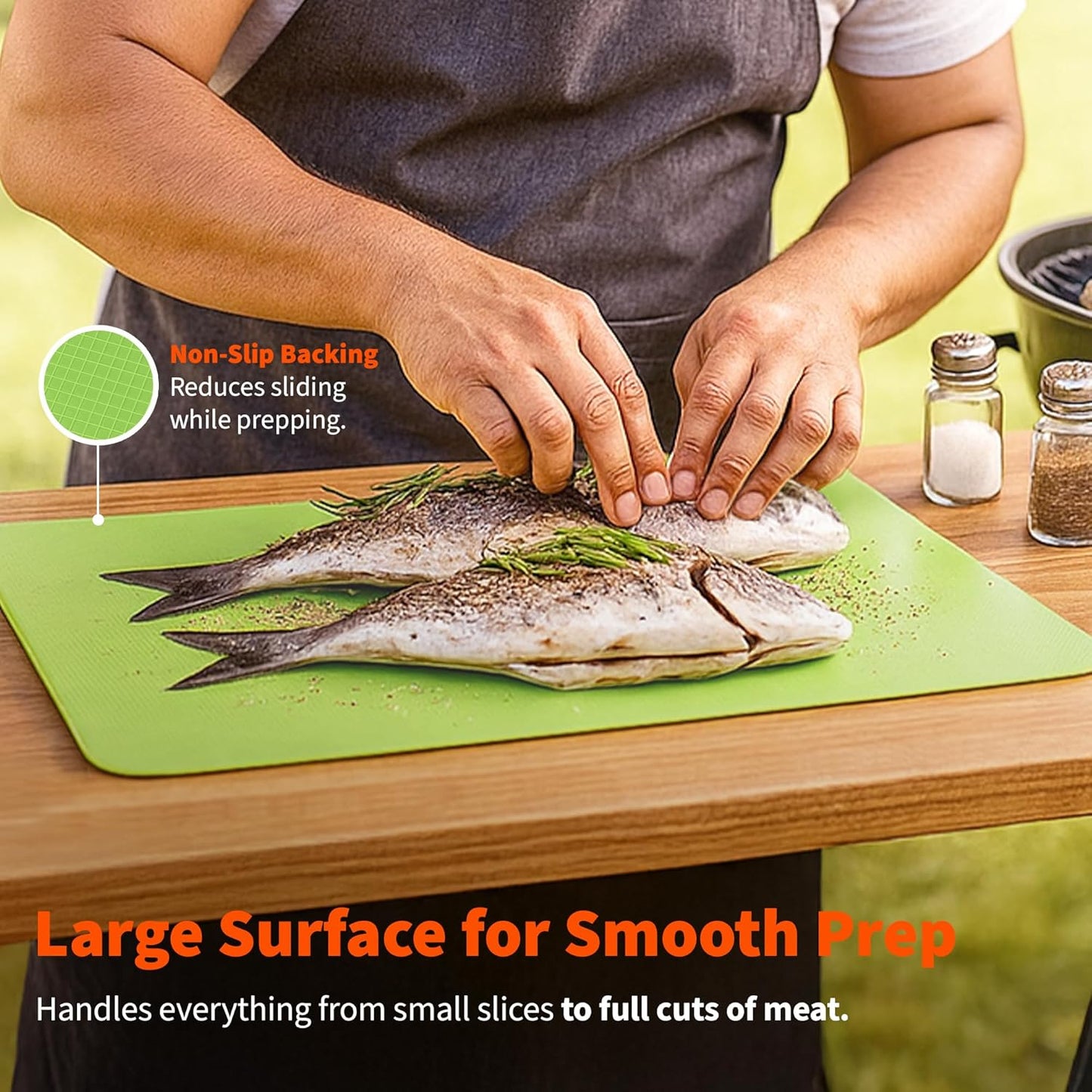 IMUSA Flexible Cutting Mats - 4 Pack – 11.5" x 15" Thin Plastic Cutting Boards for Kitchen, Color Coded, Non-Slip Backing, Odor Resistant Cutting Mat Set, Easy to Clean, Food Prep Boards