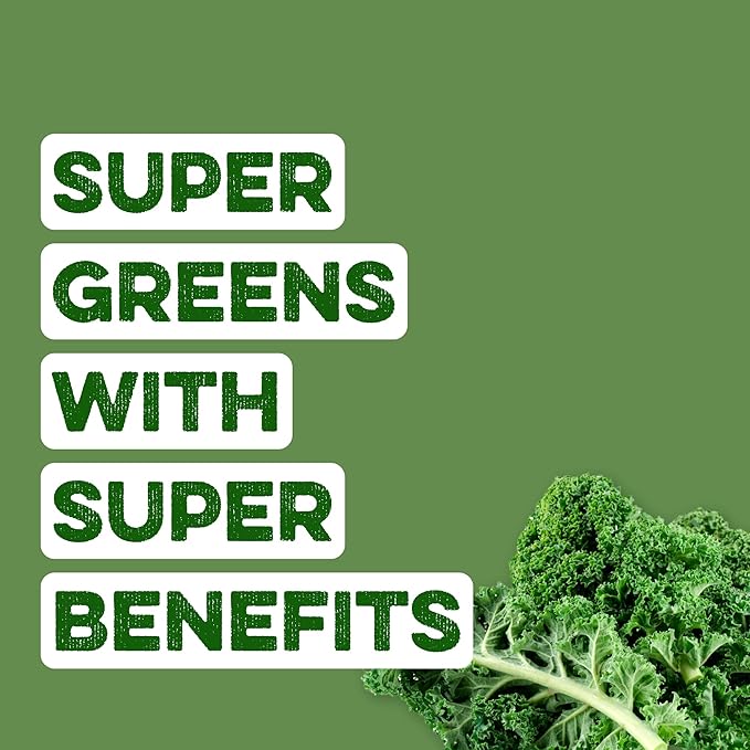 Clean Simple Eats Super Greens Powder, Naturally Flavored Greens Powder with Chlorella, Spirulina, Superfoods & Prebiotic Fiber, No Artificial Ingredients, Gluten Free, Classic Greens Flavor, 30 Srvgs