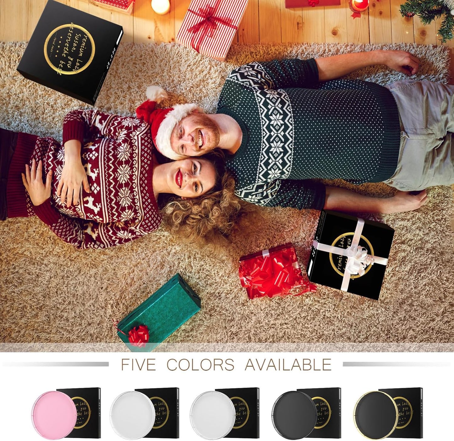 13" Oak Wood Decorative Tray for Home Decor, Tray for Coffee Table Decor Perfume Nightstand Vanity Bathroom Trays for Counter Candle Jewelry Makeup Farmhouse Table Centerpiece for Dining Room White