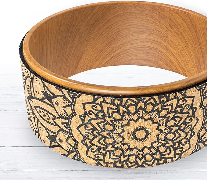 Myga Yoga Wheel,Exercise Prop for Back Pain, Yoga Poses, Pilates, Stretches, Backbend Inversions and Bridge Position,Improves Flexibility, Balance and Core Strength