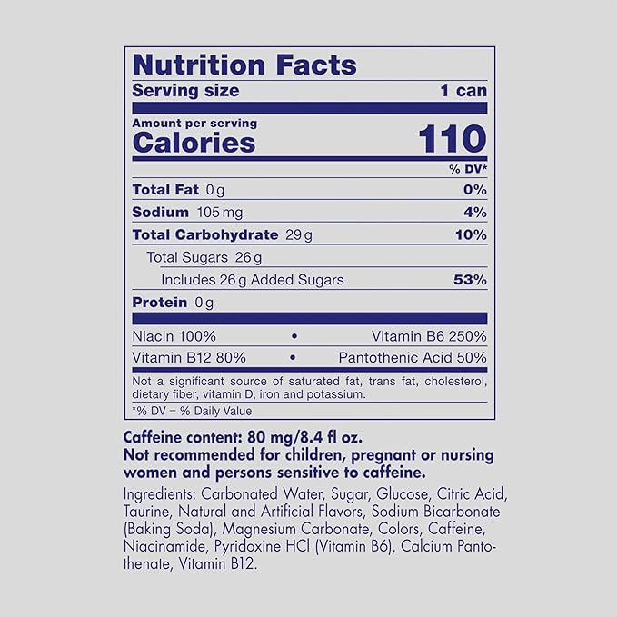 Red Bull Energy Drink with 80mg Caffeine plus Taurine & B Vitamins, 8.4 Fl Oz, Pack of 4 Cans