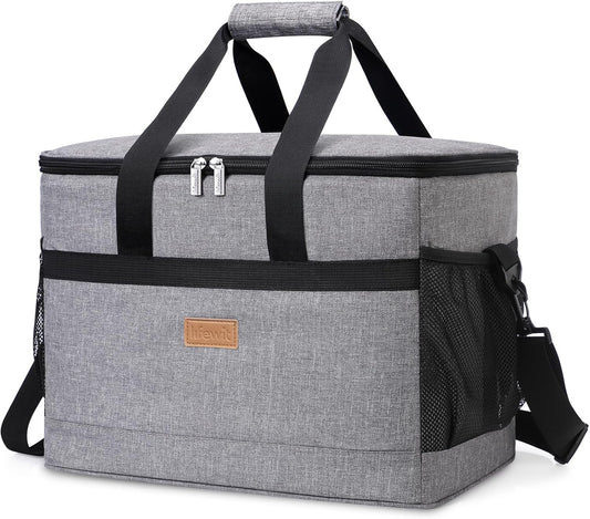 Lifewit Cooler Bag 30/50/60 Cans Collapsible and Insulated Large Lunch Bag Leakproof Soft Cooler Portable Tote for Camping/BBQ/Family Outdoor Activities