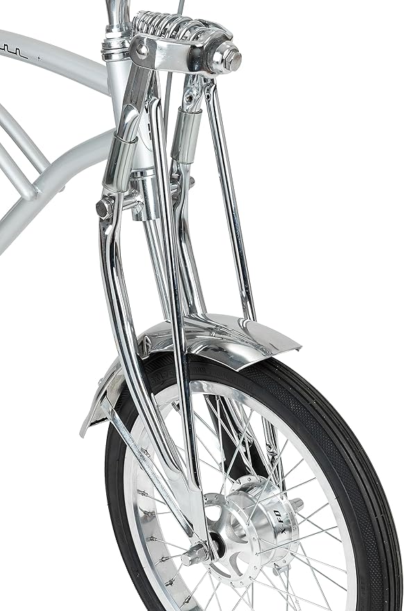 Schwinn Krate Classic Sting-Ray Bike, 20 Inch Bike for Kids or Adults, Steel Frame & Springer Fork, Fenders, Single Speed, Coaster Brake, Grey Ghost, Lemon Peeler, Coal, Grape, Orange or Apple