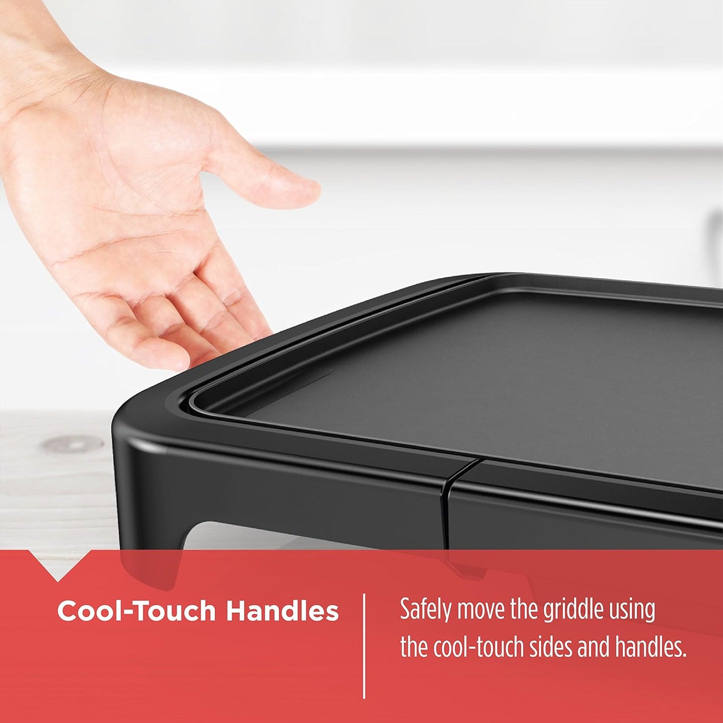 BLACK+DECKER GD2011B Family Sized Electric Griddle, 20 x 11-Inch, Black