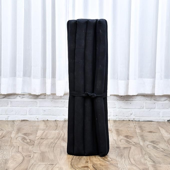 Leewadee Zabuton Seating Cushion – Square Floor Seat for Meditation Exercises, Light Yoga Mat Filled with Kapok