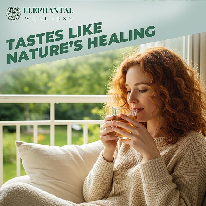 Elephantal Wellness Premium Skin Herbal Tea | Radiance & Clarity Support with Burdock, Dandelion Root Tea, Nettle, Calendula & Lavender | Non-GMO, Caffeine-Free, Handmade Loose Leaf Blend, 4oz Loose Leaf, 40 Servings