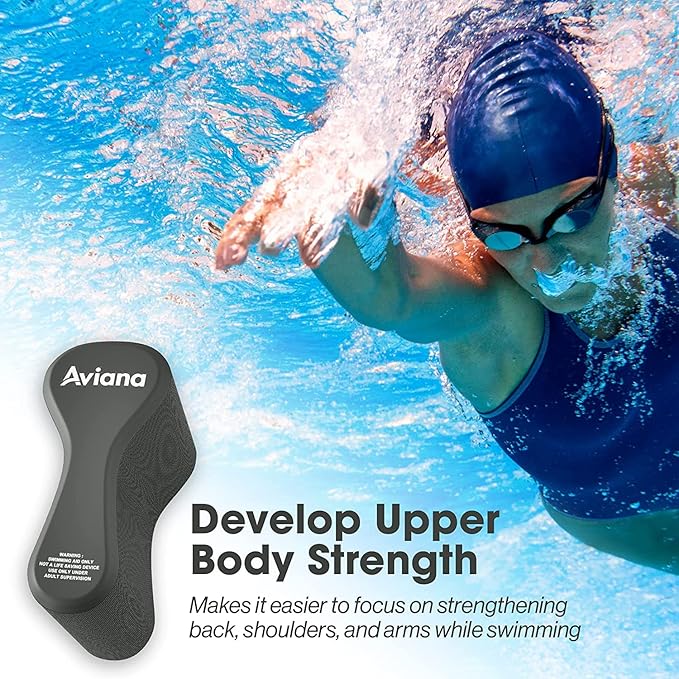 Pull Buoy Swim Training Leg Float for Adults & Youth | Swimming Pool Strokes & Upper-Body Strength EVA & BPA Free