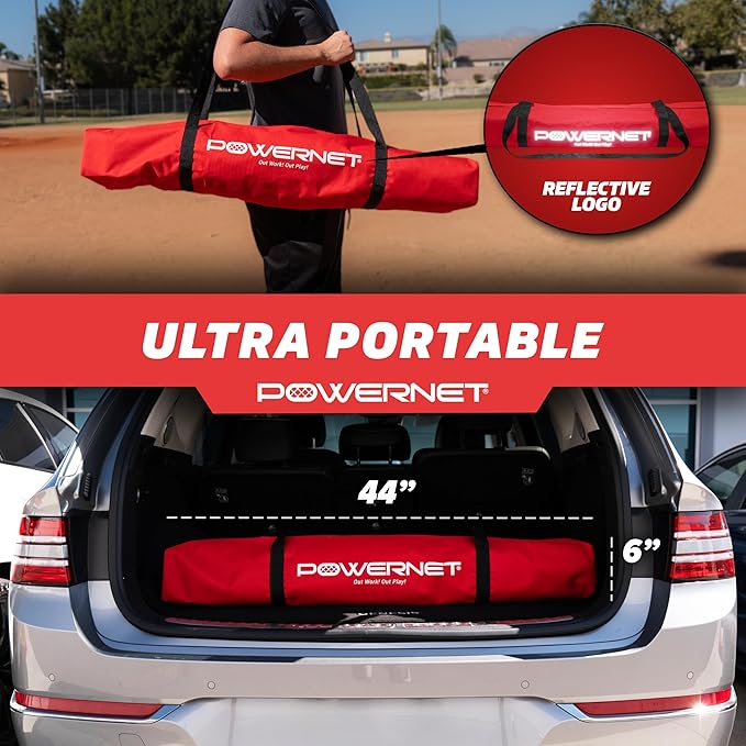 PowerNet Pitching Bundle, Baseball Net with Pitch Perfect Targets & Strike Zone Attachment, Weighted Ball, Softball Baseball Training Equipment to Increase Pitching Accuracy, 3 Net Sizes