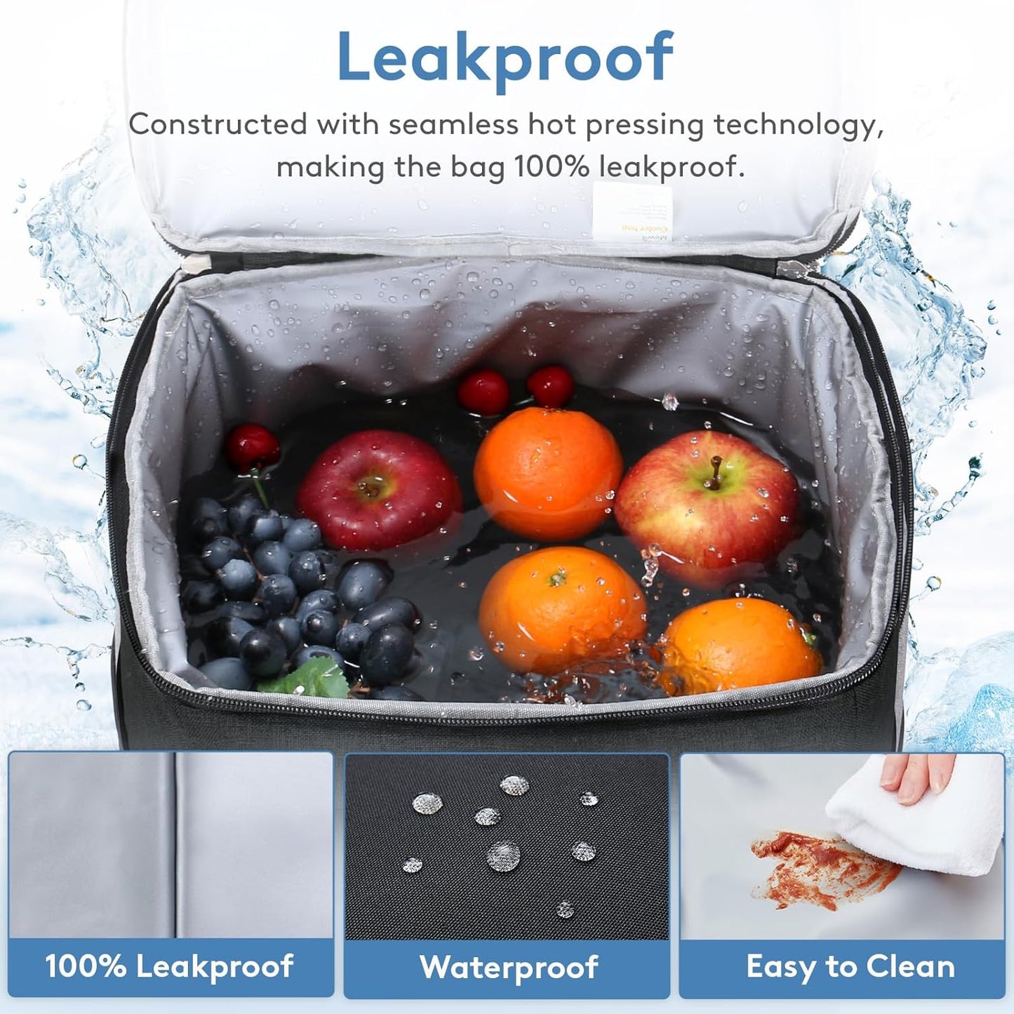 Lifewit Cooler Bag 30/50/60 Cans Collapsible and Insulated Large Lunch Bag Leakproof Soft Cooler Portable Tote for Camping/BBQ/Family Outdoor Activities