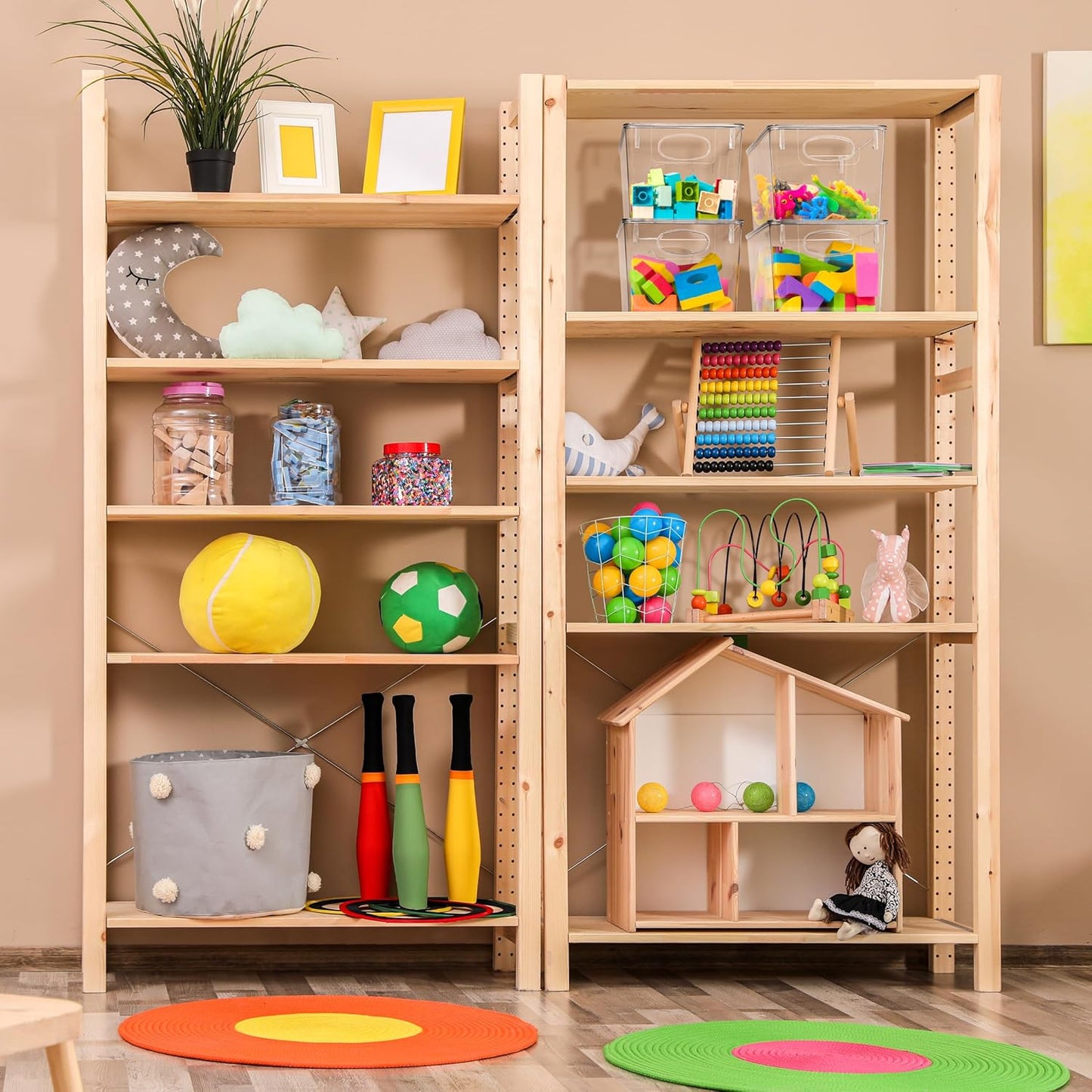 Sorbus Large Clear Plastic Storage Bins with Lids, Stackable Toy Storage Bins, Clothes, Medicine, Makeup, Closet, Art Supply, Bathroom, Shoe, Toy Storage Organizer (2 Pack)