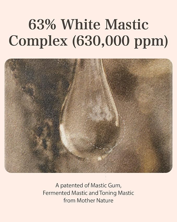 Mastina Mastic Ampoule (Dropper Type, 0.5fl oz) - Face Serum Fermented Mastic Gum. White Mastic Complex 63% + Tranexamic Acid 2% + Niacinamide 5%