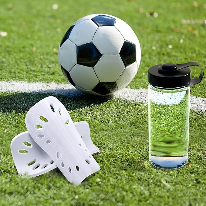 ANCIRS 2 Pair Soccer Shin Guards for Youth, Breathable Shin Guard Sleeves for Football Games, Protective EVA Cushion for Youth Men & Women