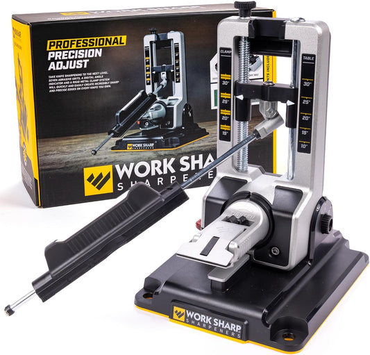 Work Sharp Professional Precision Adjust Knife Sharpener - Adjustable Knife Sharpening Kit for Pocket, Hunting, Kitchen, Serrated Knives