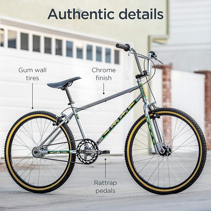 Schwinn Sting Pro and Predator Team BMX Bike for Kids/Youth, Retro Design, Single-Speed, Hi-Ten Steel Frame, 20 or 24-Inch Wheels, Multiple Colors
