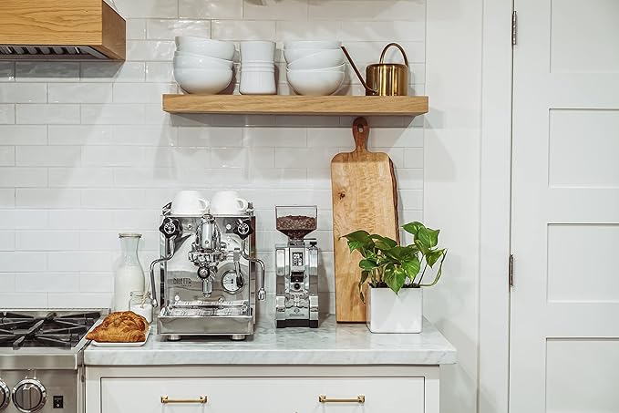 Diletta Bello Espresso Machine | Heat Exchanger | E61 | Manual Control | 3 Liter | Made In Italy | (Stainless Steel)