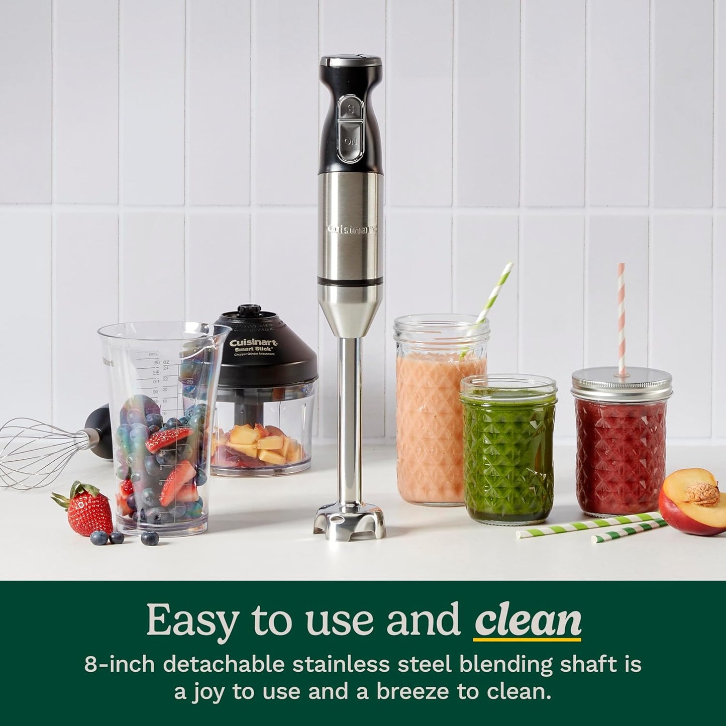Cuisinart CSB-179 Smart Stick Variable Speed Hand Blender, Stainless Steel