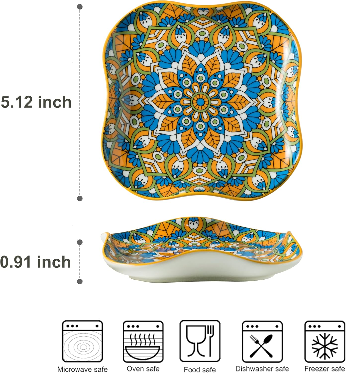 Spoon Rest for Stove Top, Ceramic Spoon Holder for Kitchen Countertop, Coffee Spoon Rest, Large Cooking Spatula Holder for Spoons, Ladles or Tongs, Bohemian Decor, Orange-colored boho Style