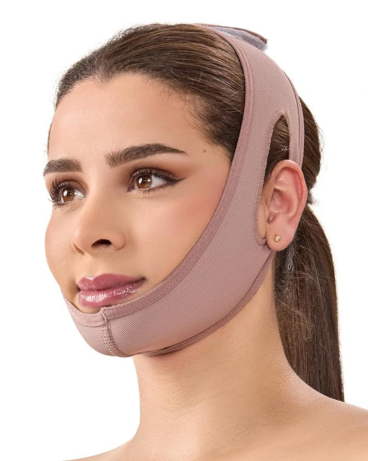 SHAPE CONCEPT Chin Strap for Sleeping 320 with Powernet, Otoplasty Headband, Double Chin Reducer and Ear Correctors