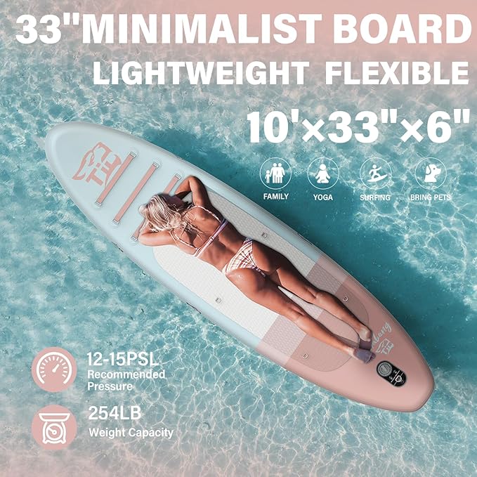 11'6"/11'/10' Inflatable Paddle Board with Complete Accessories, Versatile Premium Paddle Boards for Adults/Youth, Stand Up Paddle Board Polar/Wave/Sunny Wave Collection