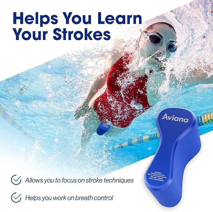 Pull Buoy Swim Training Leg Float for Adults & Youth | Swimming Pool Strokes & Upper-Body Strength EVA & BPA Free