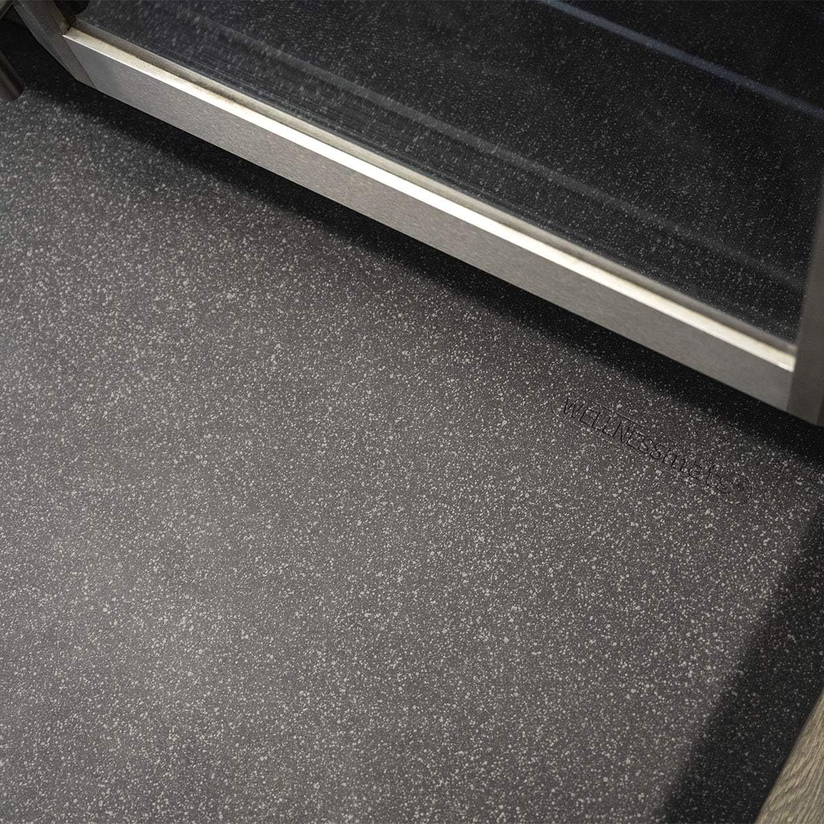 WellnessMats Anti-Fatigue Granite Motif Kitchen Mat, 36 Inch by 24 Inch, Steel