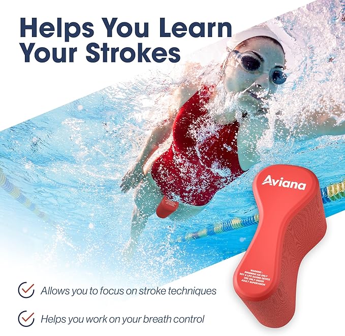 Pull Buoy Swim Training Leg Float for Adults & Youth | Swimming Pool Strokes & Upper-Body Strength EVA & BPA Free