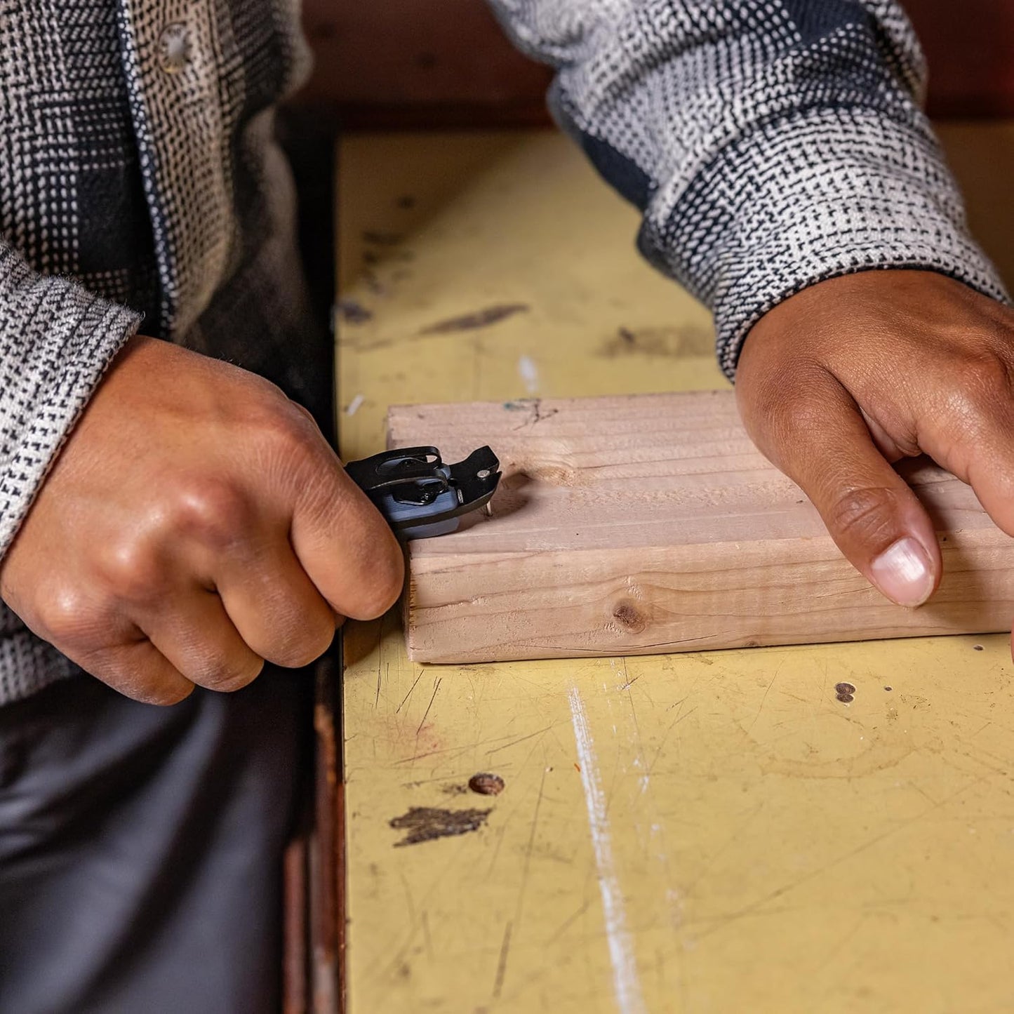 Gerber Gear Prybrid, Box Cutter Retractable Blade, Heavy Duty Utility Knife with Pry Bar, Bottle Opener, and Wire Stripper - Multi tool Pocket Knife - EDC Gear - Blue