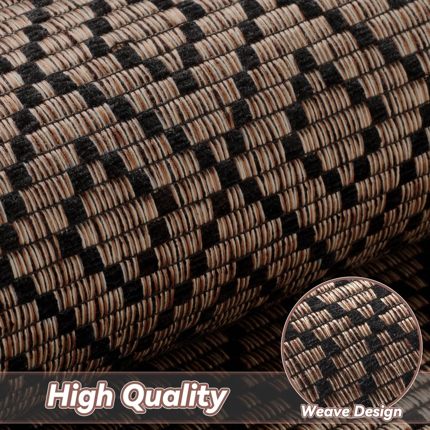 PADOOR Kitchen Floor Mat, Rubber Backed Kitchen Rugs Non Slip Washable, Super Absorbent Kitchen Mats for Floor Front of Sink, 17"x24", Black