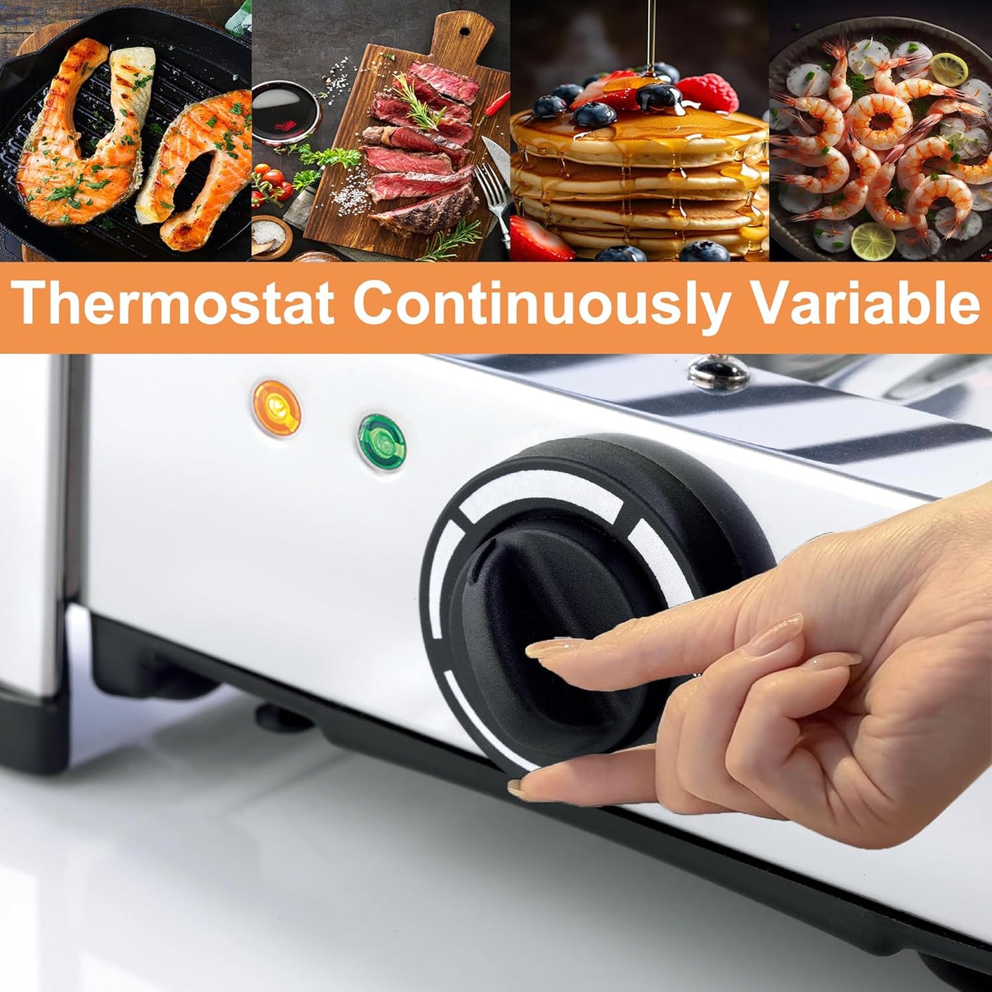 TAMARIT Raclette Cheese Table Grill Portable Electric Indoor Korean BBQ Grill 1400 W Raclette Party Grill with Iron Nonstick Extra Large Grill Plate Raclette Grill for Home Party, Stainless Steel