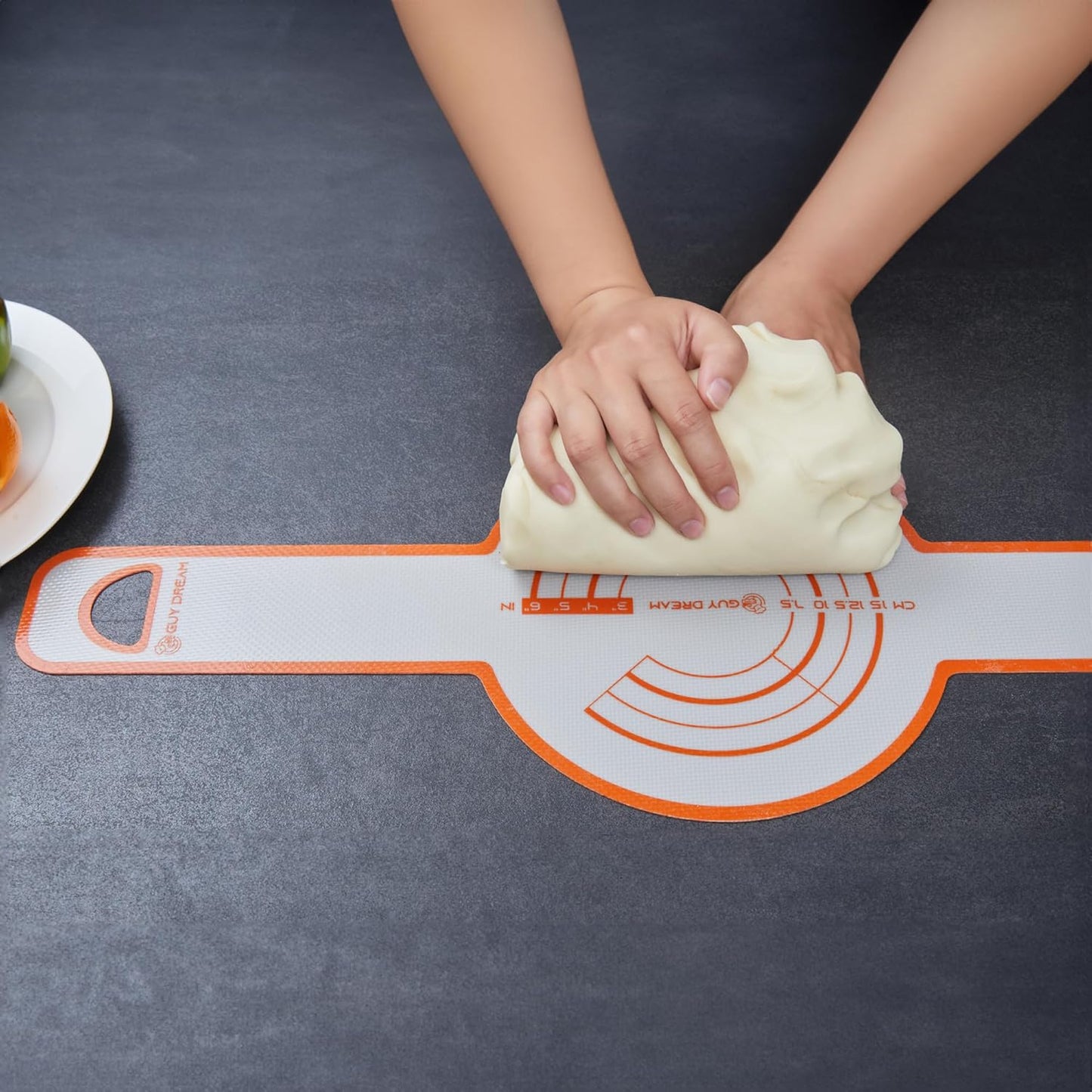 GUYDREMAT Dutch Oven Bread Baking Sling - Heat Resistant, Non-Stick Silicone Mat for Lifting Artisan Loaves, Food-Grade, Reusable Bread Tool, Fits 3-7 Quart Cookware, Easy to Clean